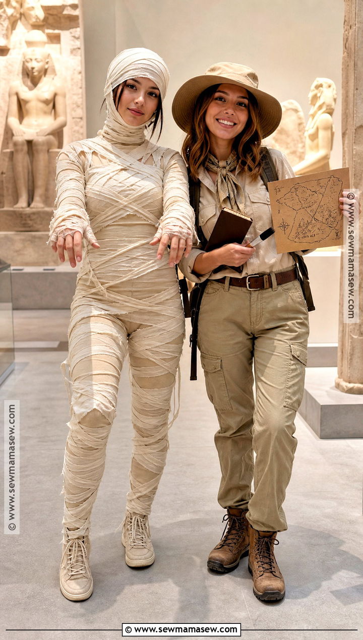 Mummy And Archaeologist Best Friend Costume - 45 best friend halloween costumes