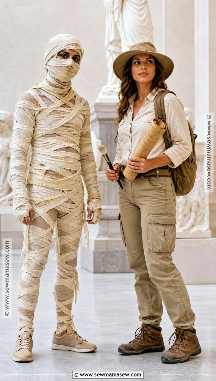 Mummy And Archaeologist Costume - 40 halloween costumes for 2