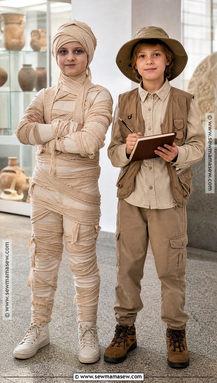 Mummy And Archaeologist Costumes - 35 brother sister halloween costumes
