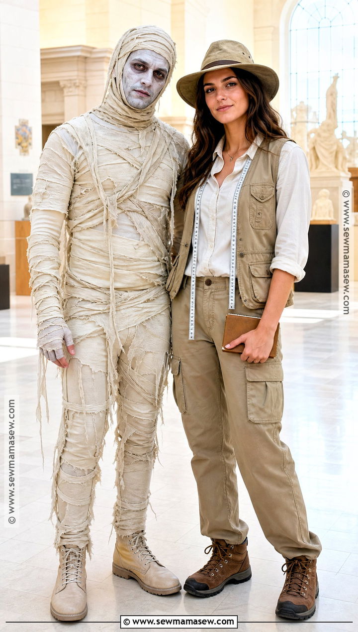 Mummy And Archaeologist Couple Costume - 40 mummy halloween costume ideas