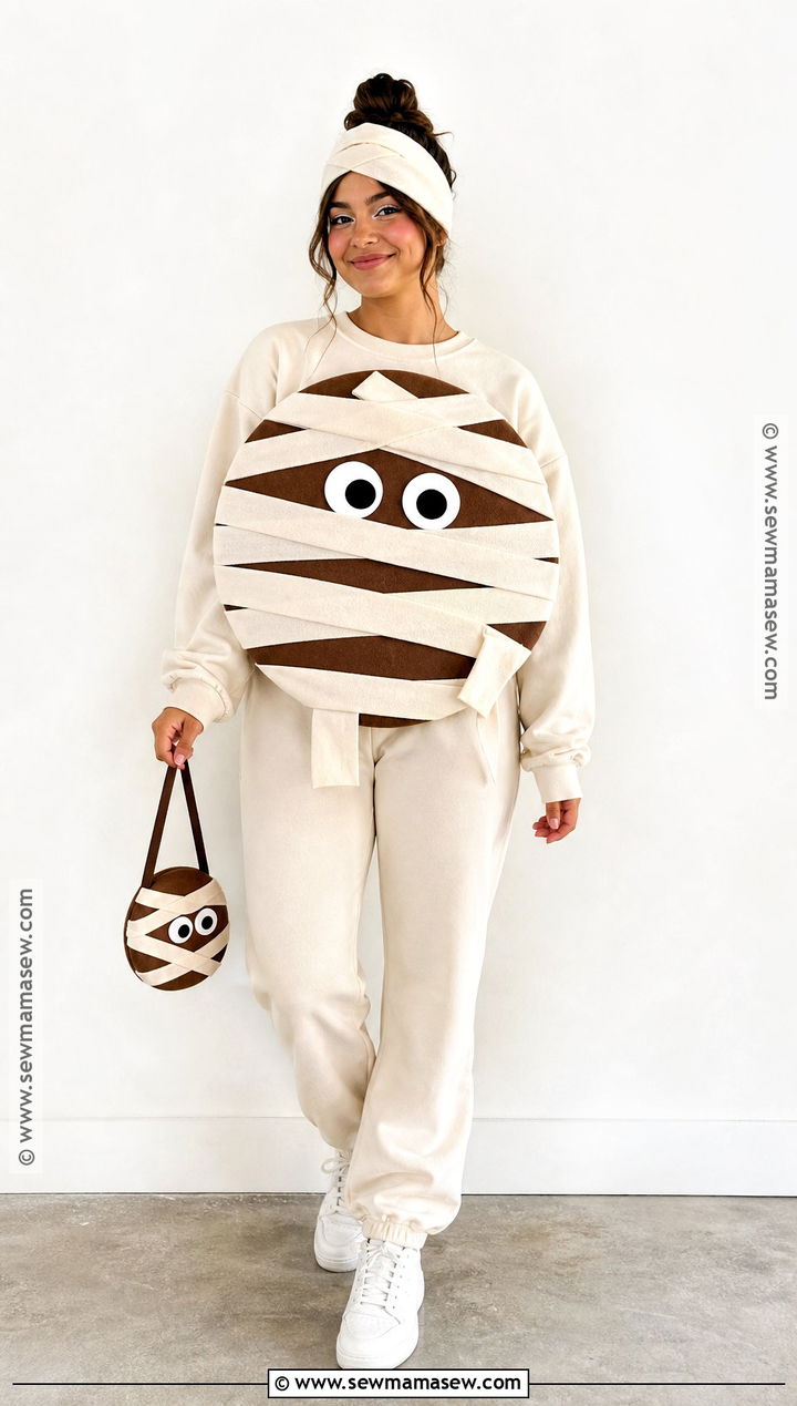 Mummy Cookie Costume - 35 Cookie Costume Ideas