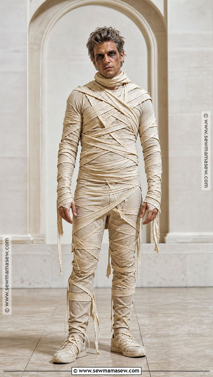 Mummy Costume With Neutral Layers - 30 men's halloween costumes