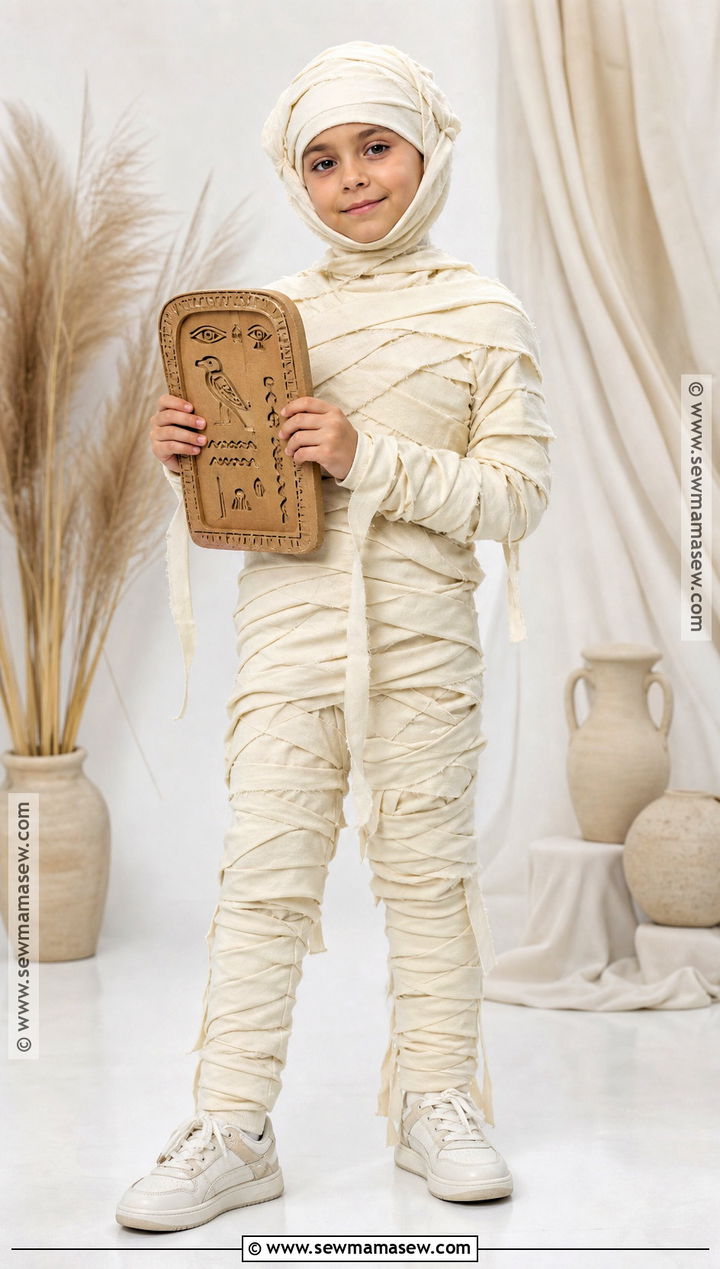 Mummy Costume With Soft Fabric Wraps - 40 kids costumes