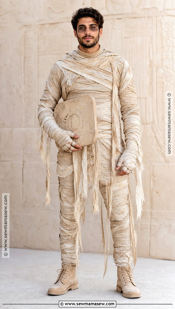 Mummy Costume With Wrapped Linen Layers - 40 halloween costumes for men