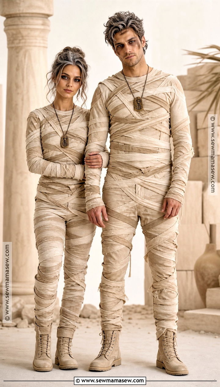 Mummy Couple Costume - 50 couples costume ideas