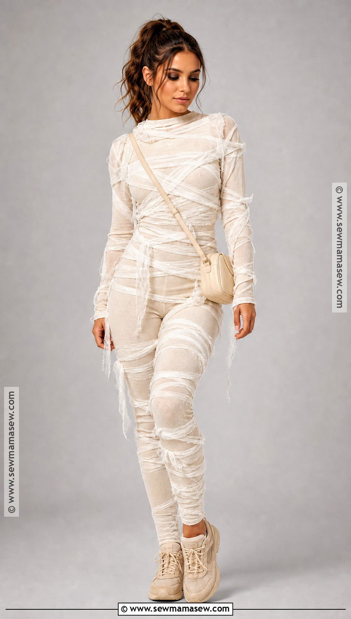 Mummy Inspired Halloween Outfit - 30 Last Minute Halloween Outfits