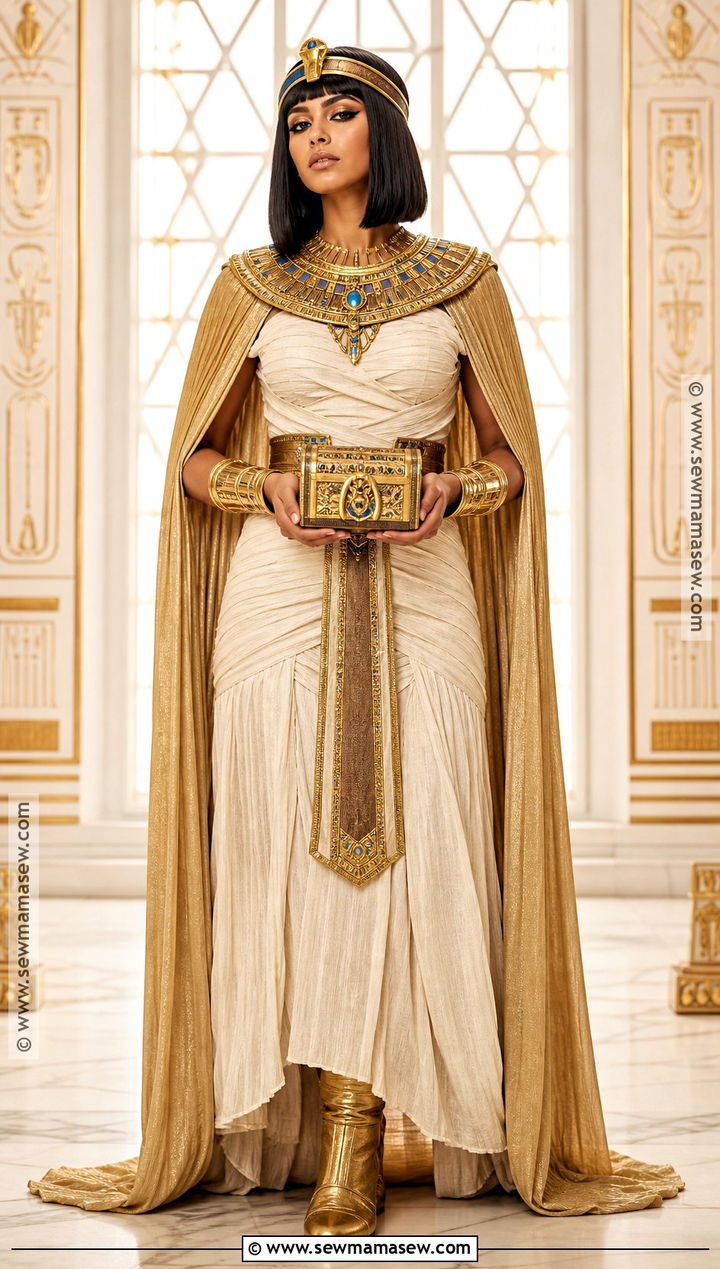 Mummy Queen Costume With Gold Cape - 35 mummy costume ideas for women
