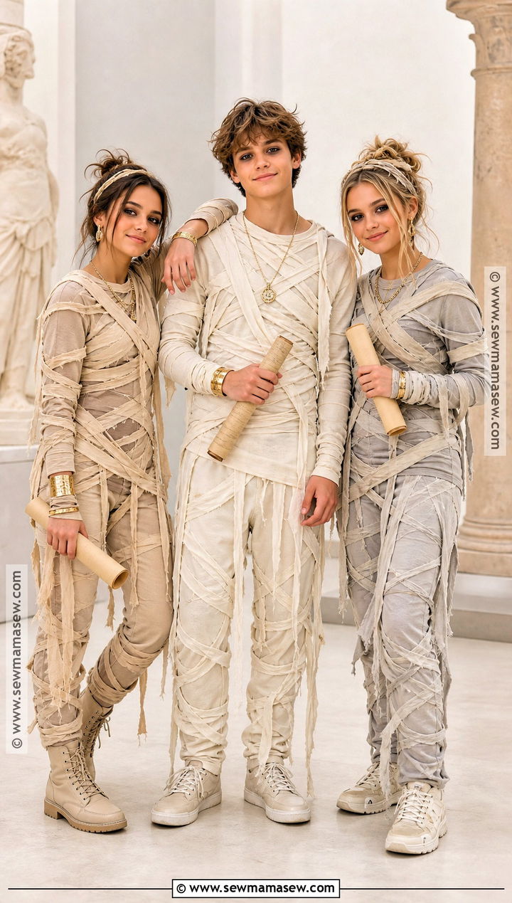 Mummy Trio Costume - 45 iconic trio halloween costumes