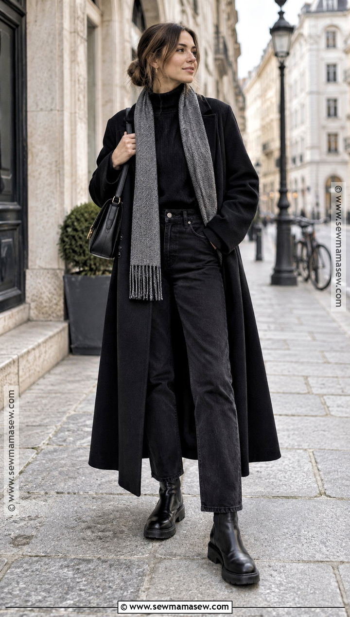Munich Fall Monochrome Black Outfit - 15 munich germany outfits fall