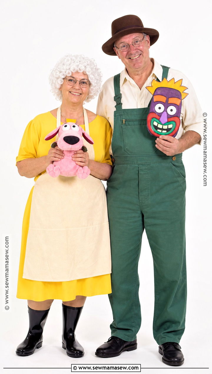 Muriel And Eustace Couple Costume - 30 courage the cowardly dog costume ideas