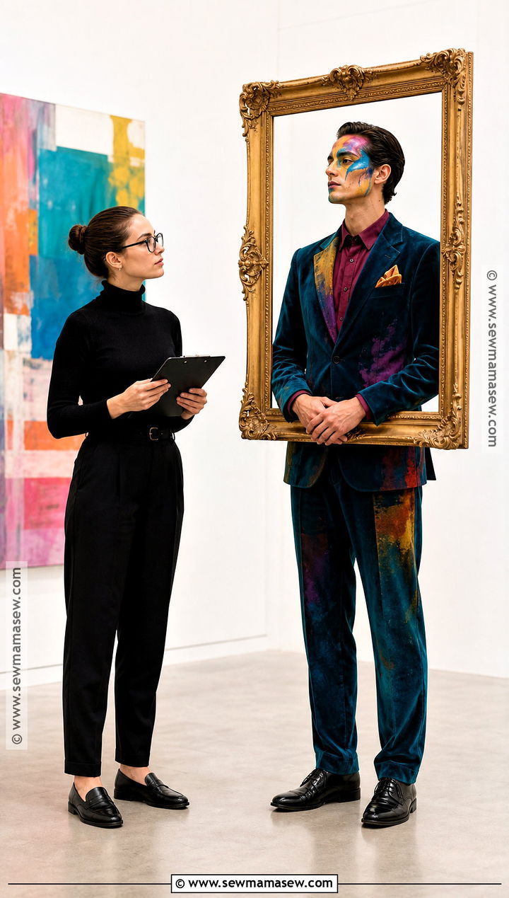 Museum Curator And Painting Couples Costume - 40 creative couples costumes