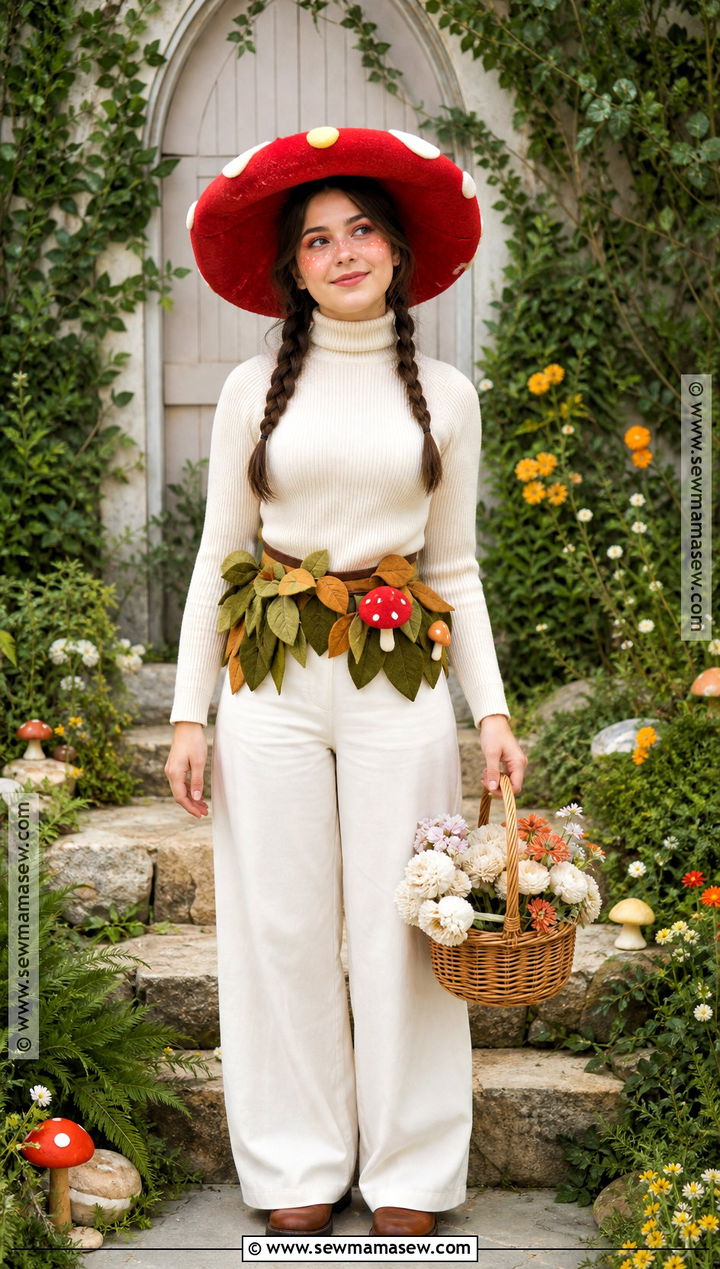 Mushroom Costume With Red Hat - 35 Halloween Costume Ideas for Women
