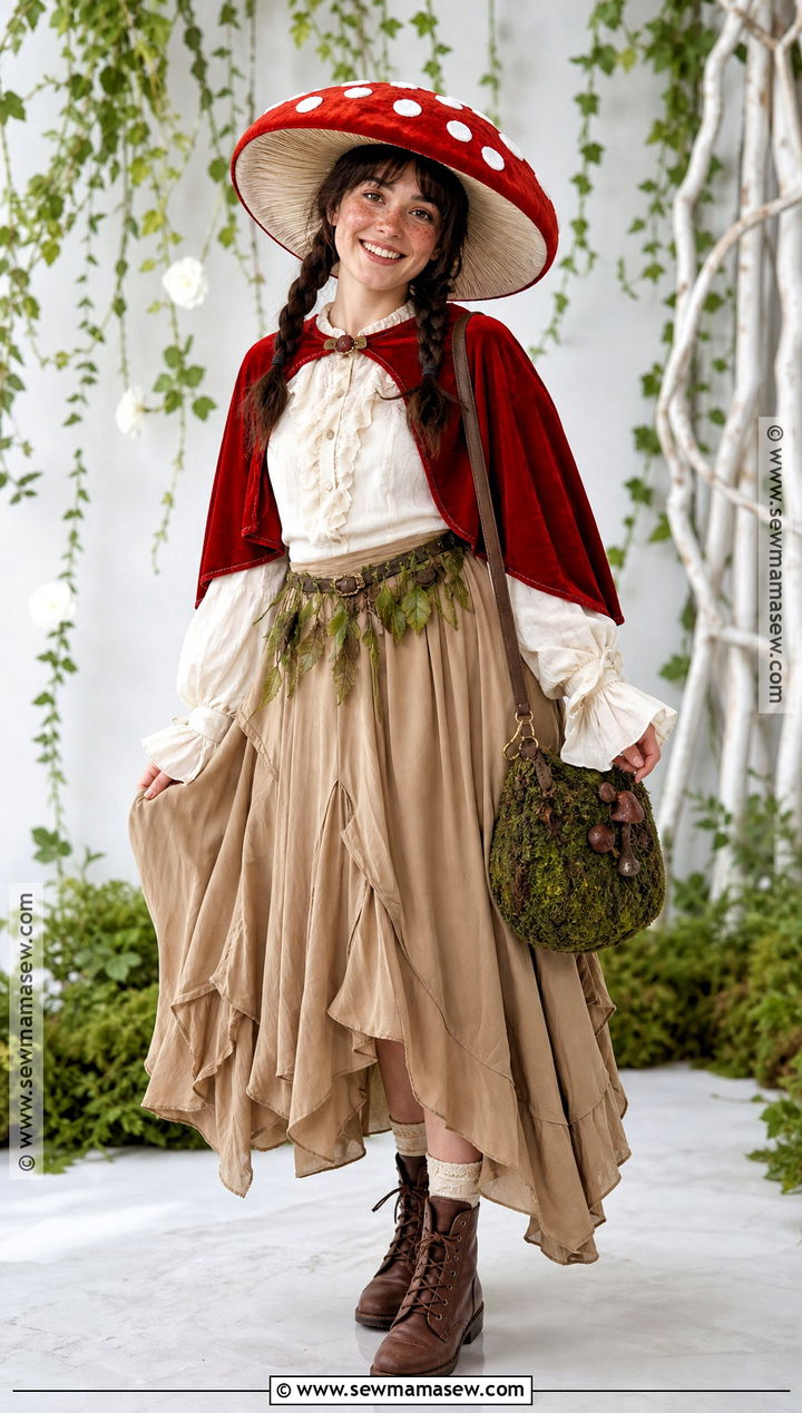 Mushroom Costume With Red Spotted Hat - 50 costume ideas