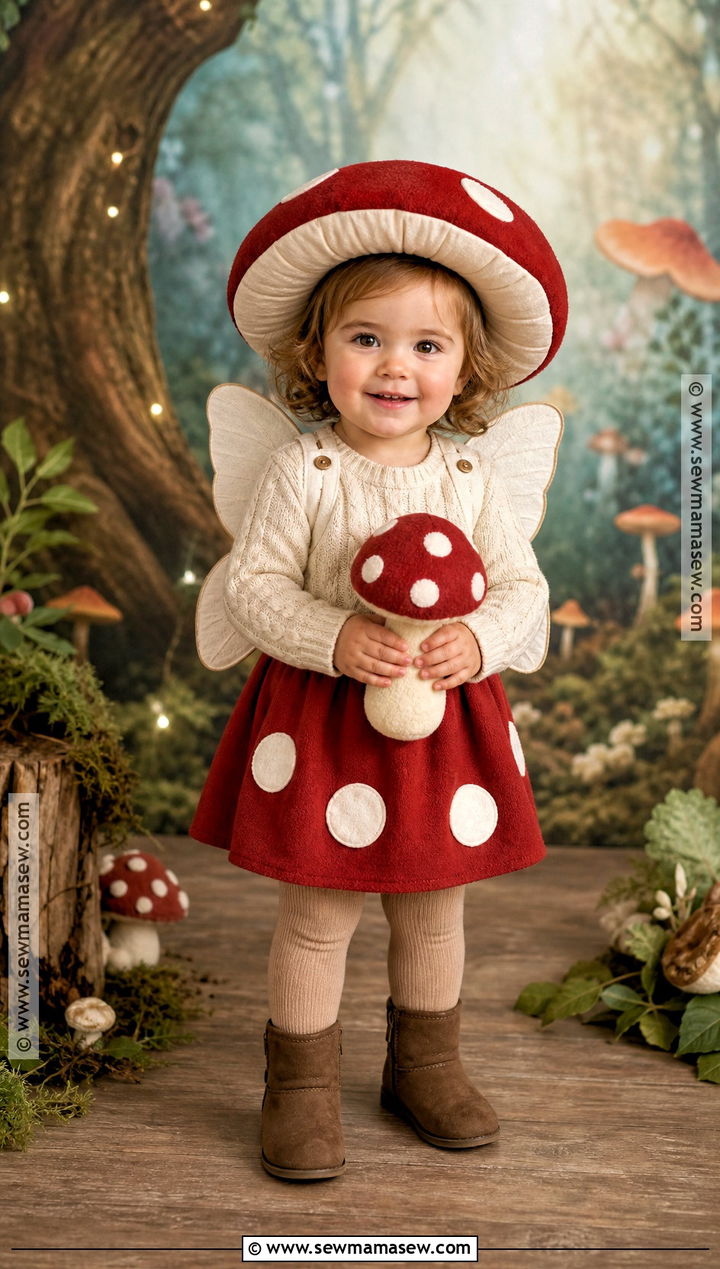 Mushroom Fairy Costume - 30 toddler fairy costume ideas
