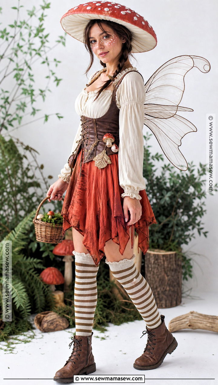 Mushroom Fairy Costume - 35 fairy costume ideas for women