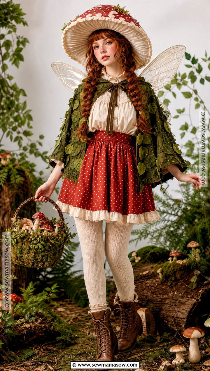 Mushroom Fairy Costume With Red Hat - 45 women halloween costume ideas