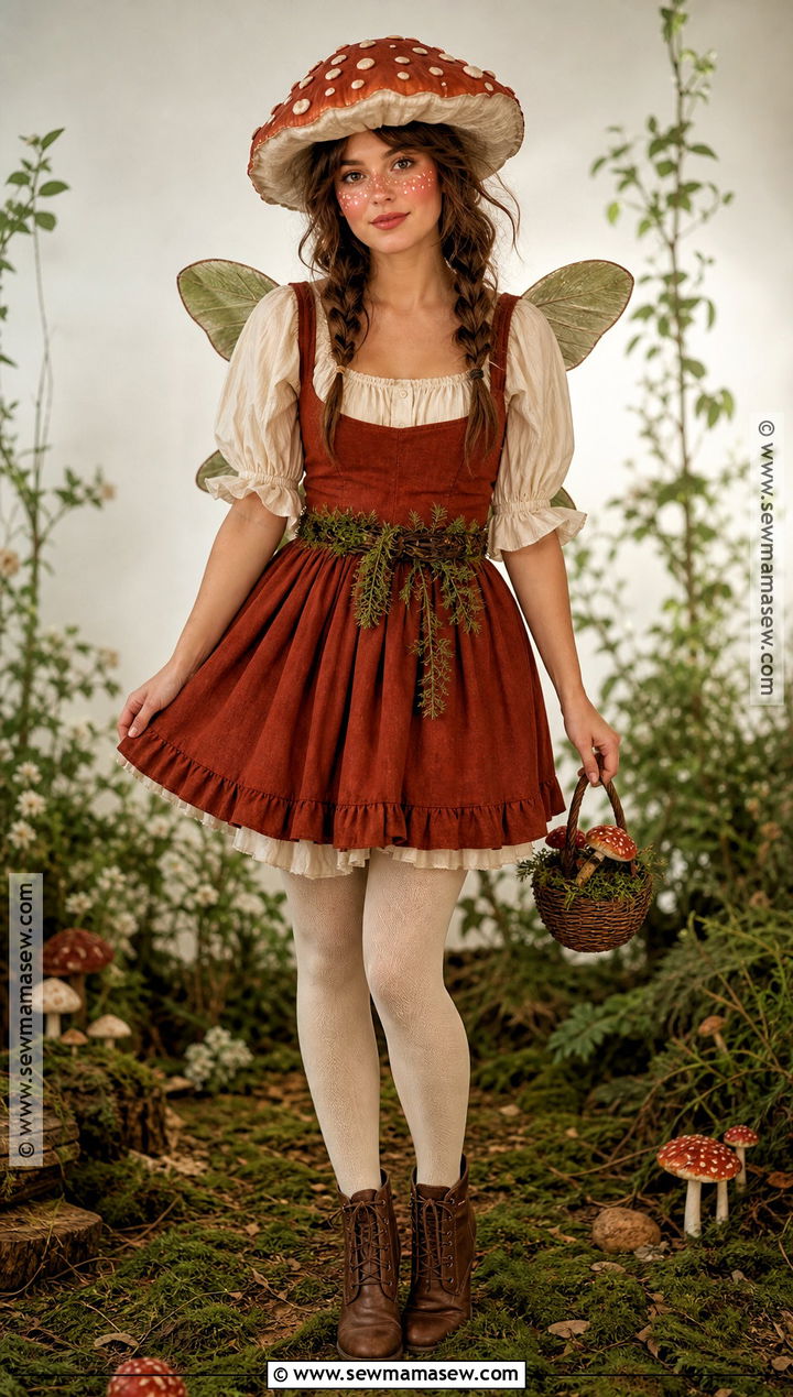 Mushroom Fairy Costume With Red Hat - 35 cute halloween costumes for women
