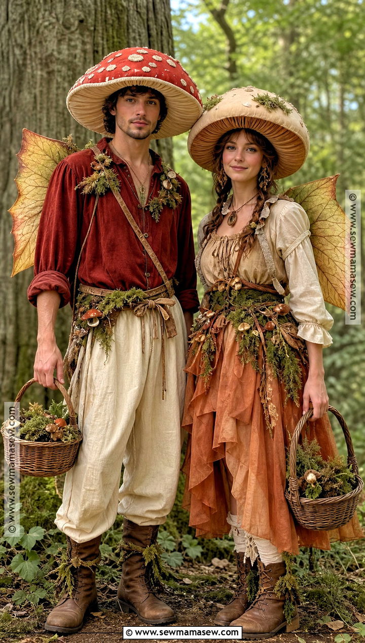 Mushroom Fairy Couple Costume - 30 fairy couple costume ideas