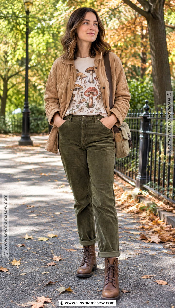 Mushroom Fall Shirt - 20 fall shirt designs ideas