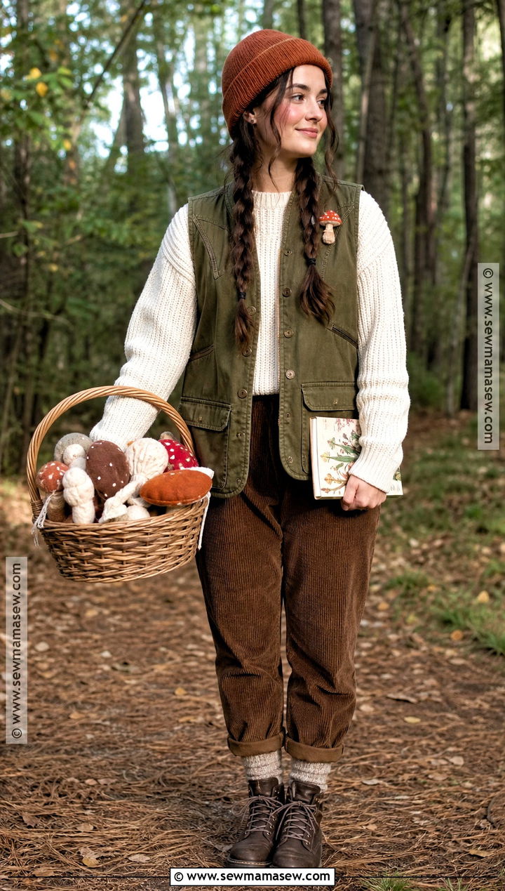 Mushroom Forager Costume - 35 subtle halloween costumes