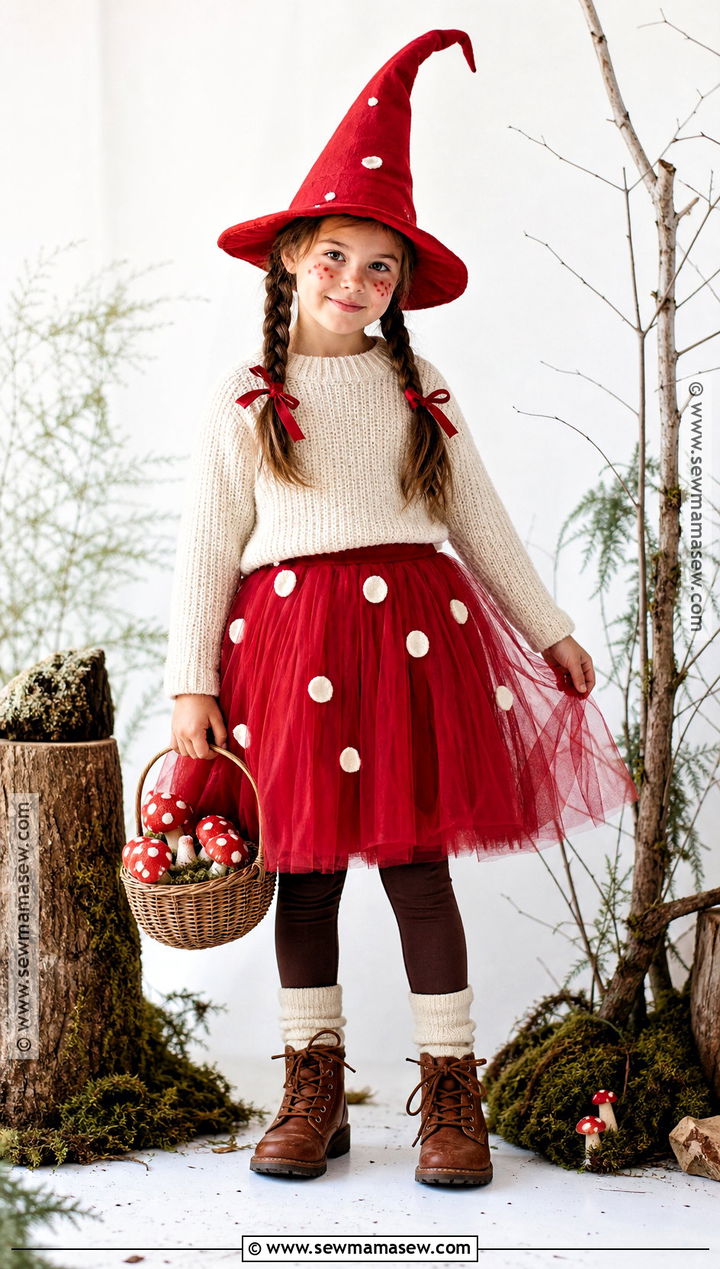 Mushroom Witch Costume - 30 witch costumes for kids