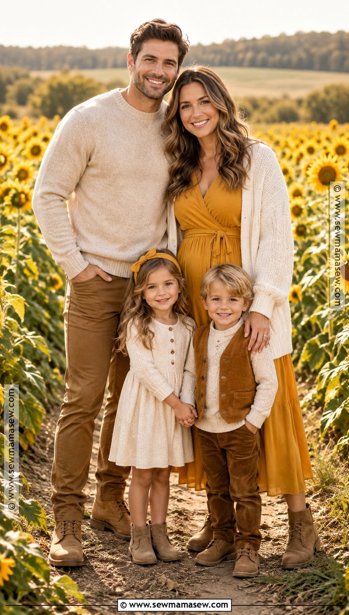 Mustard And Cream Family Fall Picture Outfit - 25 family fall pictures outfits