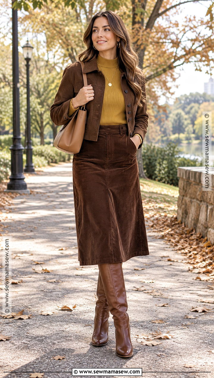 Mustard Yellow And Brown Fall Outfit - 25 Fall Colors Outfits