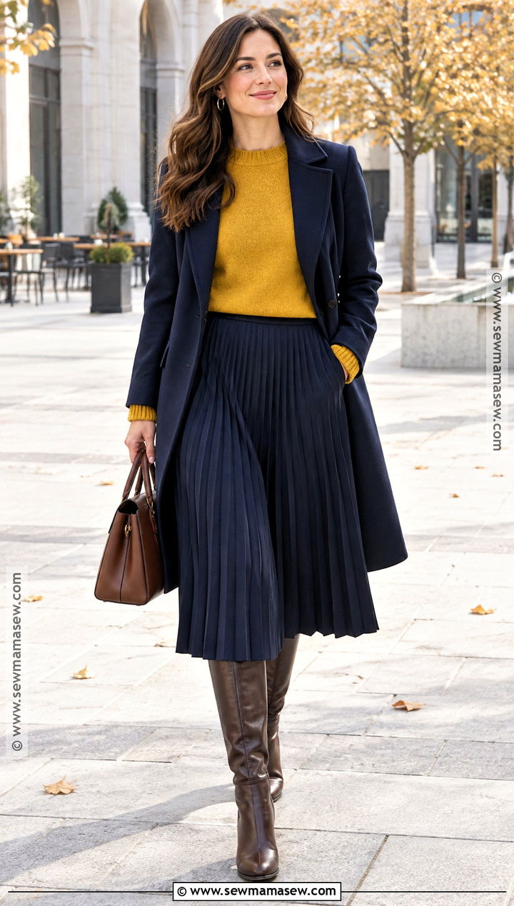 Mustard Yellow Fall Outfit - 15 Fall Color Wardrobe Ideas