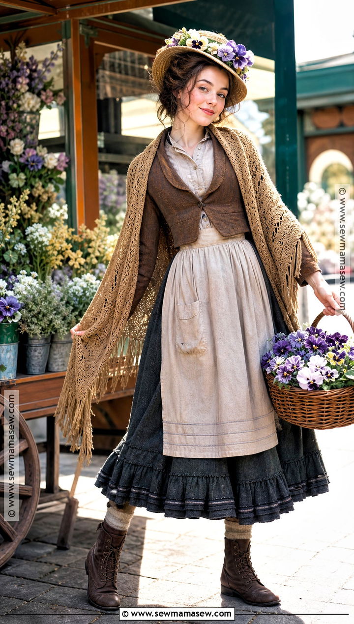 My Fair Lady Flower Girl Costume - 30 audrey hepburn halloween costume ideas