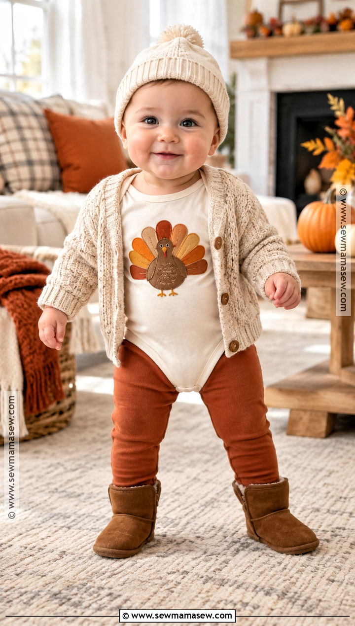 My First Thanksgiving Onesie Outfit - 20 thanksgiving onesie ideas