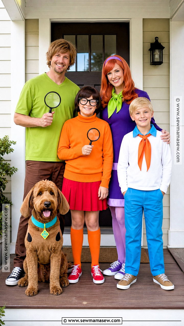 Mystery Inc Family Costume - 40 scooby doo halloween costumes