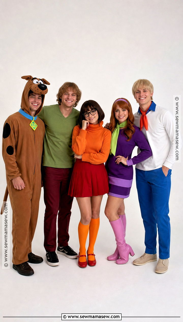 Mystery Inc Group Costume - 50 scooby doo costumes