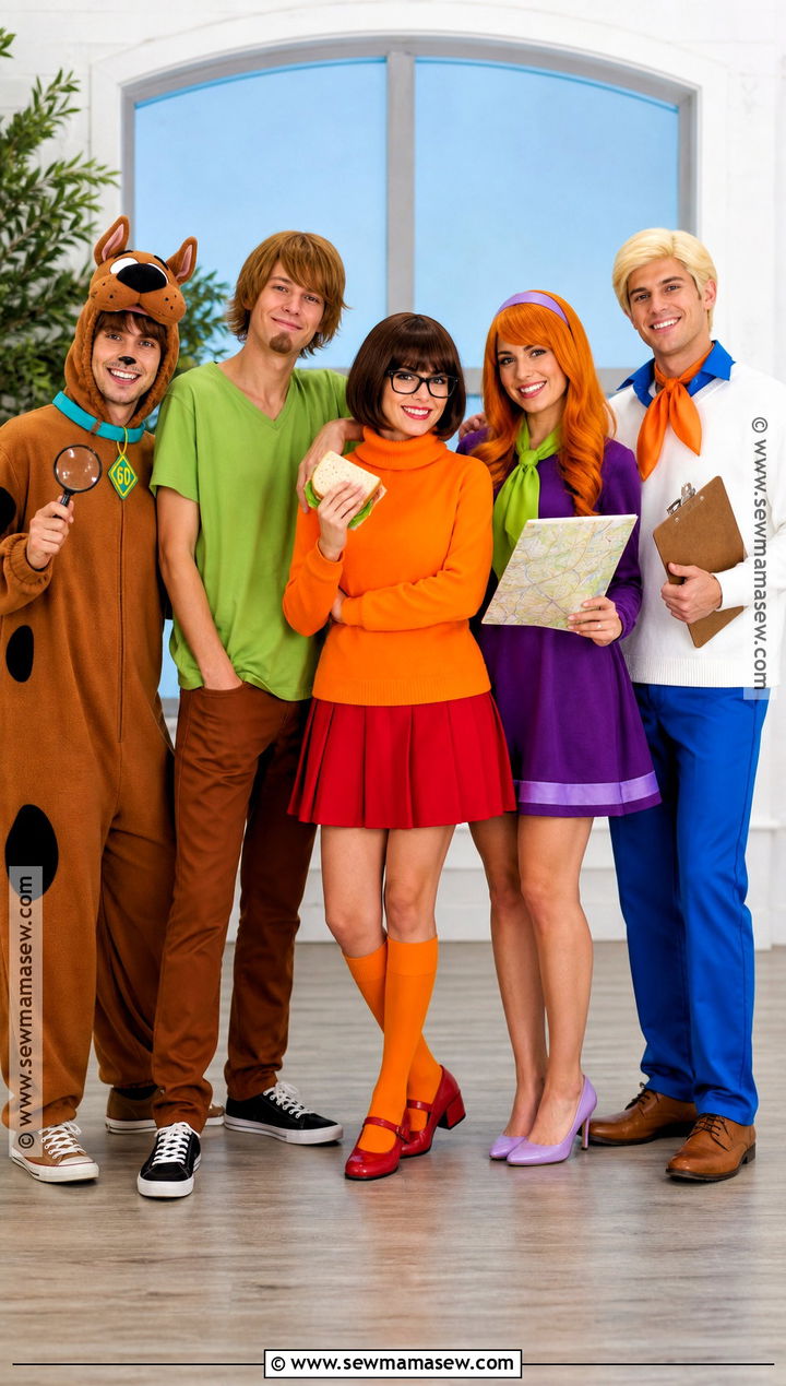 Mystery Inc Group Costume - 40 scooby doo halloween costumes