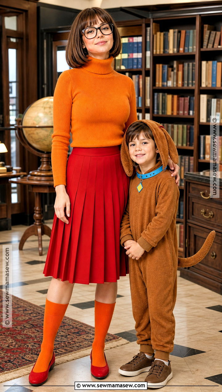 Mystery Solver And Brown Dog Costume - 30 mommy and son halloween costumes