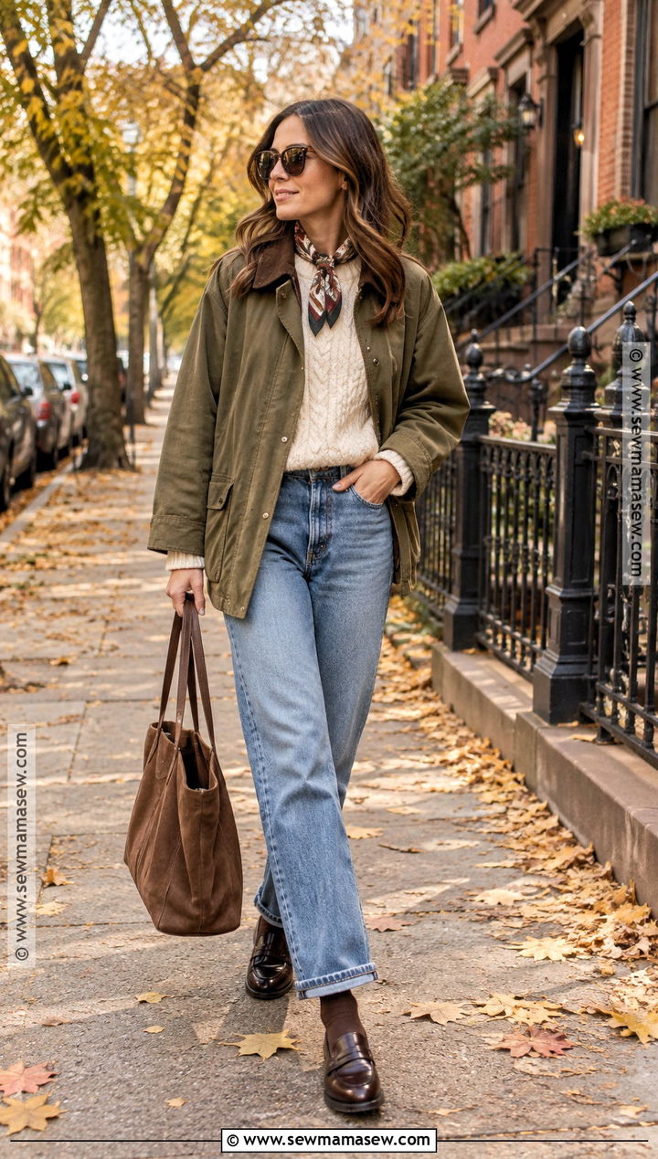 NYC Fall Barn Jacket Outfit - 15 Fall Nyc Outfits 2026