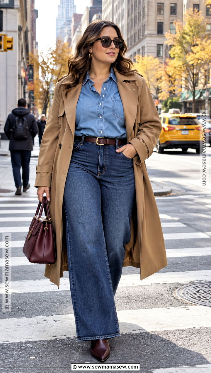 NYC Fall Double Denim Outfit - 15 Fall Nyc Outfits 2026