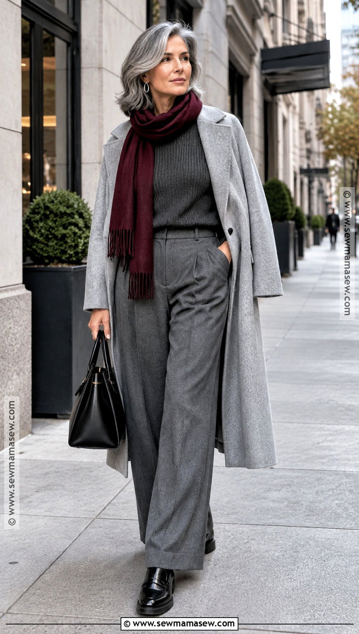 NYC Fall Monochrome Gray Outfit - 15 fall style nyc ideas 2026