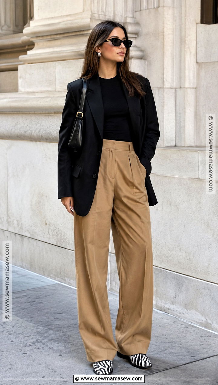 NYC Fall Outfit With Zebra Shoes And Neutral Layers - 25 nyc fall outfits street style