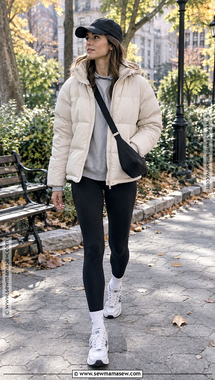 NYC Fall Puffer Jacket And Leggings Outfit - 15 fall outfits 2026 nyc