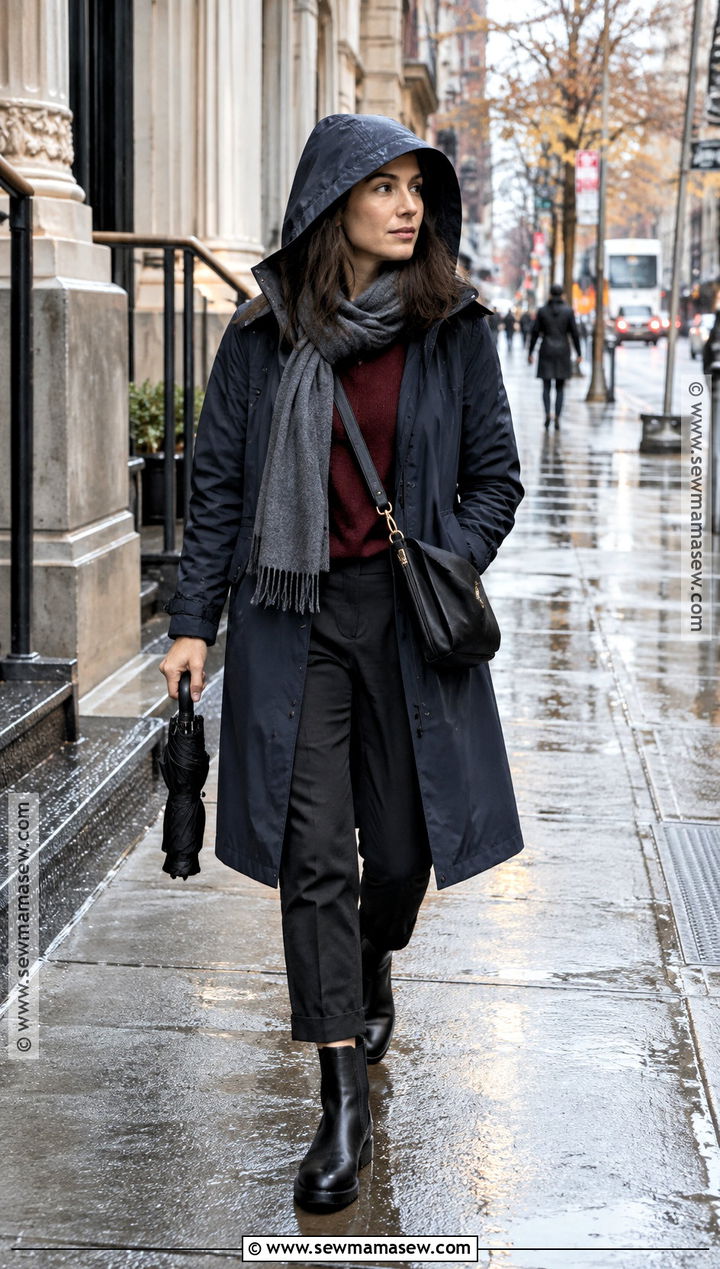 NYC November Rainy Day Outfit - 25 nyc november outfit ideas