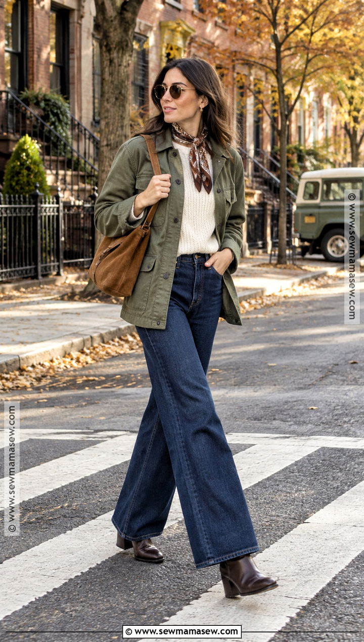 NYC October Olive Green Outfit - 25 nyc october outfits