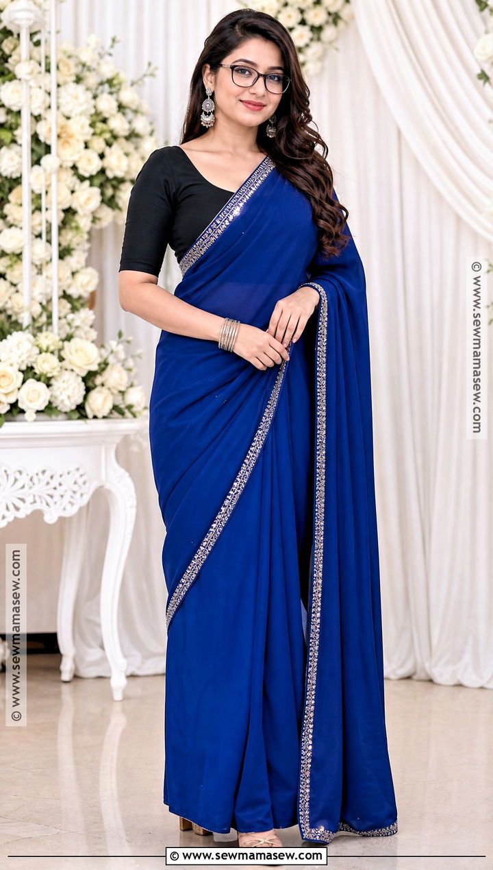 Naina Talwar Blue Sari Costume - 40 bollywood characters costumes