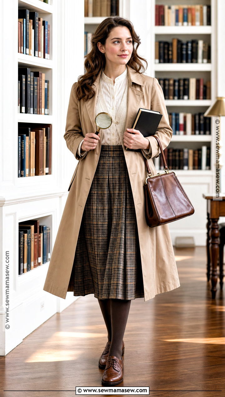 Nancy Drew Costume With Plaid Skirt - 35 book week costumes for teachers
