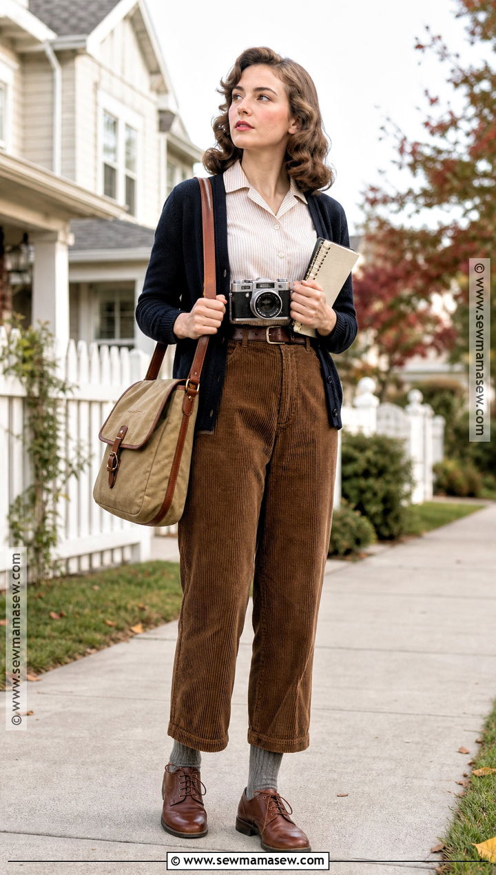 Nancy Wheeler Costume With Curled Brown Hair - 35 halloween costumes brown hair