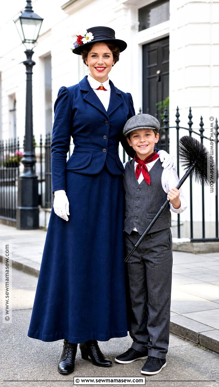 Nanny And Chimney Sweep Costume - 30 mommy and son halloween costumes