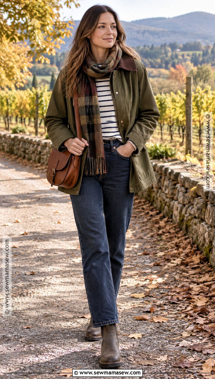 Napa Valley Fall Barn Jacket And Jeans Outfit - 25 napa valley outfit fall ideas