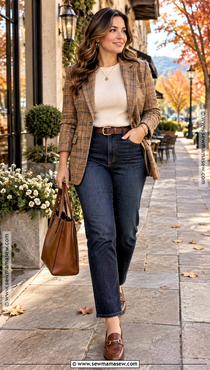 Napa Valley Fall Jeans And Blazer Outfit - 25 napa valley outfit fall ideas