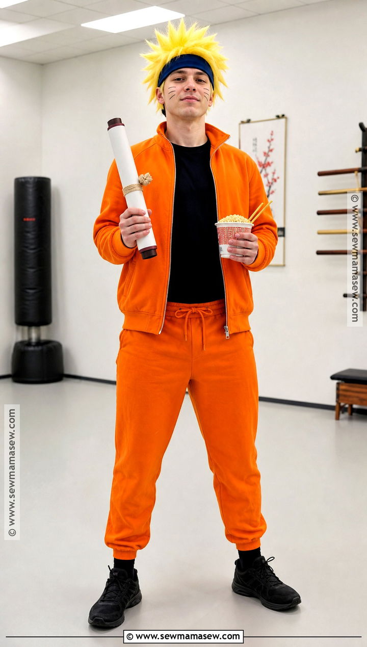 Naruto Cosplay With Orange Tracksuit - 35 Last Minute Cosplay Ideas