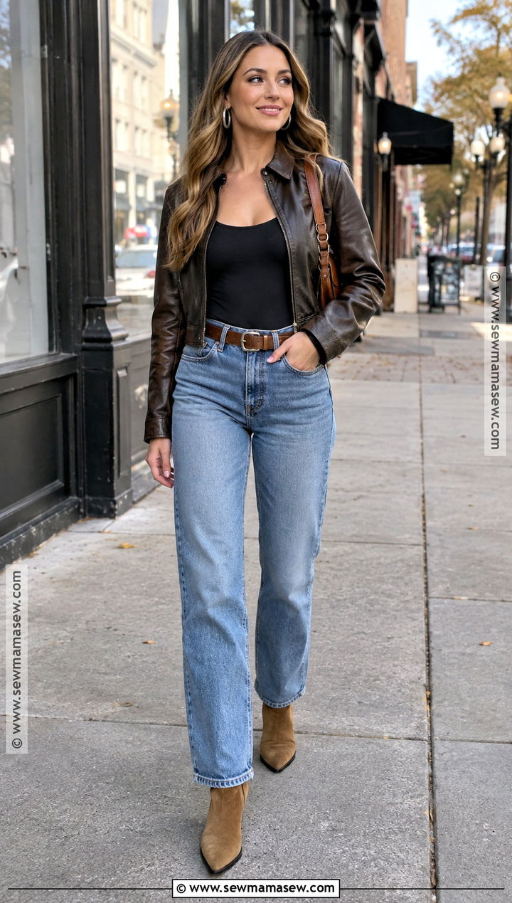 Nashville Bodysuit And Straight Leg Jeans Outfit - 25 nashville fall outfits
