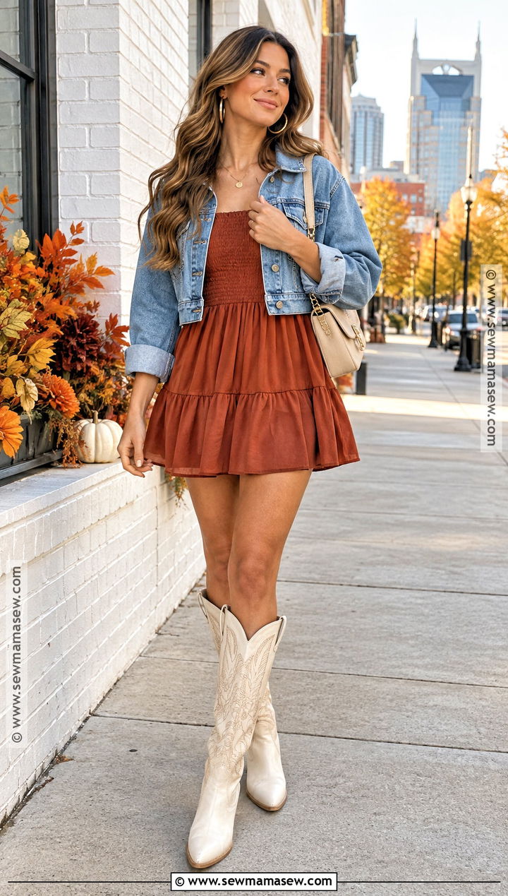 Nashville Fall White Boots Outfit - 25 nashville outfits fall